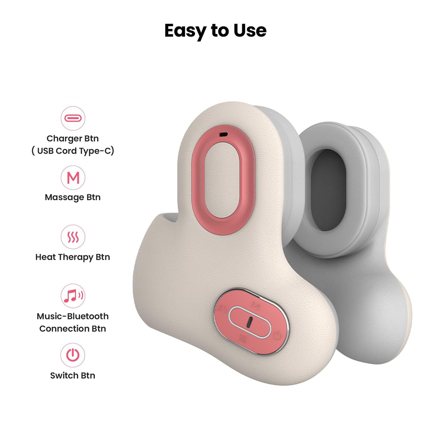 Ublives Napfun N1 3-In-1 Sleep-U-Shaped Neck Pillow With Massage With Bluetooth And Noise Cancellation